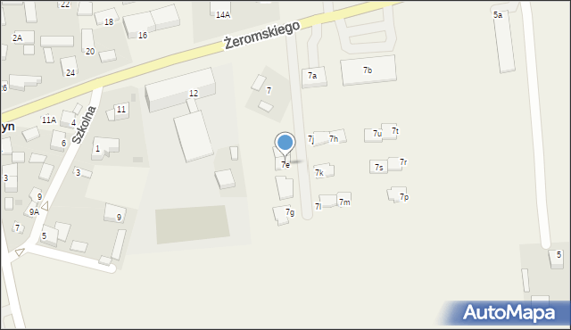 Strawczyn, Żeromskiego Stefana, 7e, mapa Strawczyn