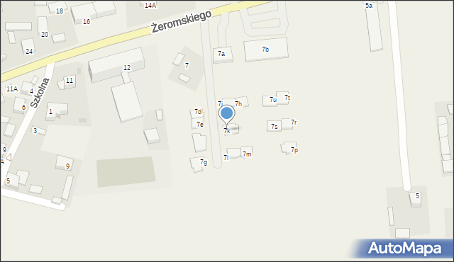 Strawczyn, Żeromskiego Stefana, 7k, mapa Strawczyn