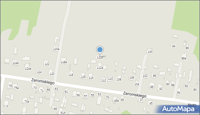 Suchedniów, Żeromskiego Stefana, 112b, mapa Suchedniów