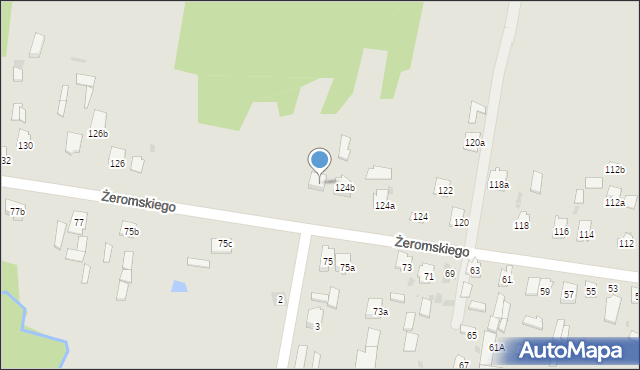 Suchedniów, Żeromskiego Stefana, 124c, mapa Suchedniów