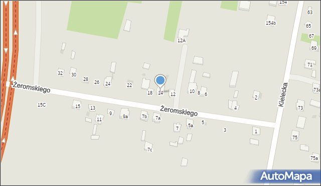 Suchedniów, Żeromskiego Stefana, 14, mapa Suchedniów