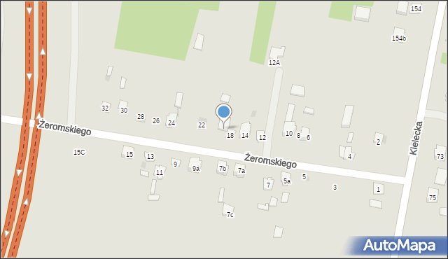 Suchedniów, Żeromskiego Stefana, 18a, mapa Suchedniów
