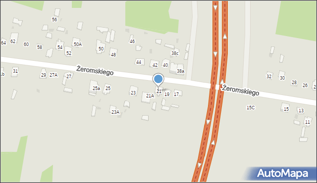 Suchedniów, Żeromskiego Stefana, 21, mapa Suchedniów