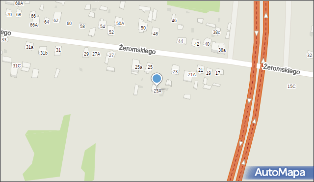 Suchedniów, Żeromskiego Stefana, 23A, mapa Suchedniów
