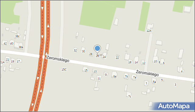 Suchedniów, Żeromskiego Stefana, 26, mapa Suchedniów