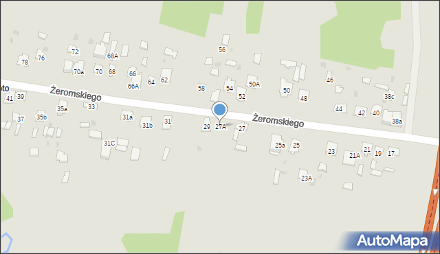 Suchedniów, Żeromskiego Stefana, 27A, mapa Suchedniów