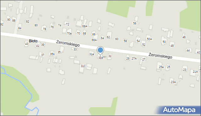 Suchedniów, Żeromskiego Stefana, 31b, mapa Suchedniów