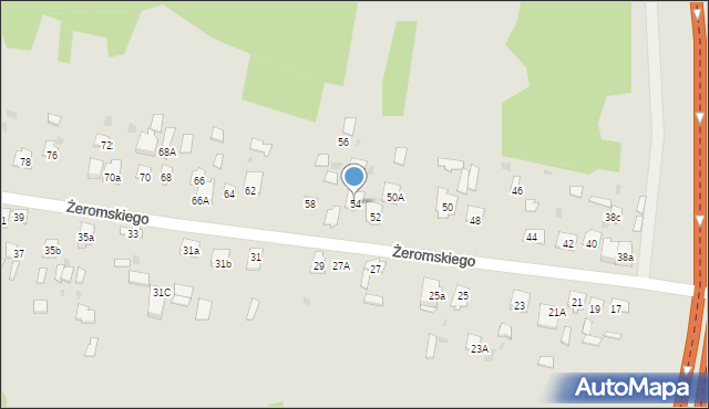 Suchedniów, Żeromskiego Stefana, 54, mapa Suchedniów