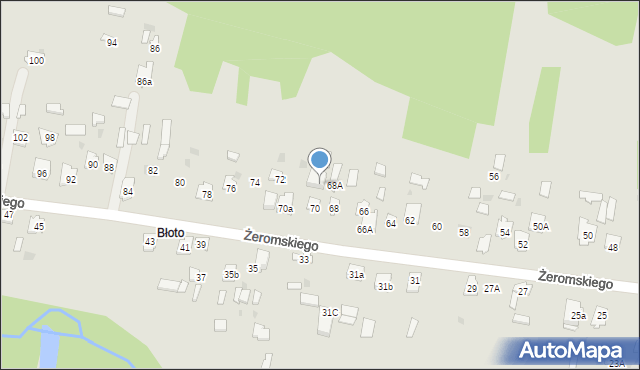 Suchedniów, Żeromskiego Stefana, 70B, mapa Suchedniów