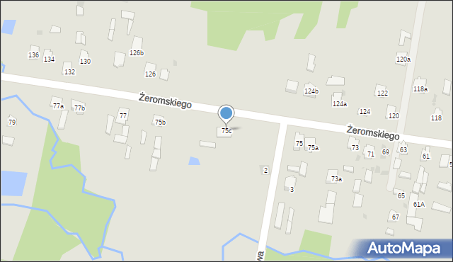 Suchedniów, Żeromskiego Stefana, 75c, mapa Suchedniów