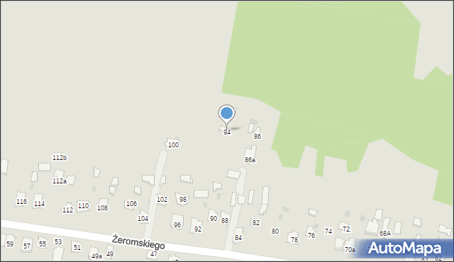 Suchedniów, Żeromskiego Stefana, 94, mapa Suchedniów