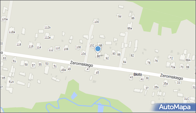 Suchedniów, Żeromskiego Stefana, 96, mapa Suchedniów