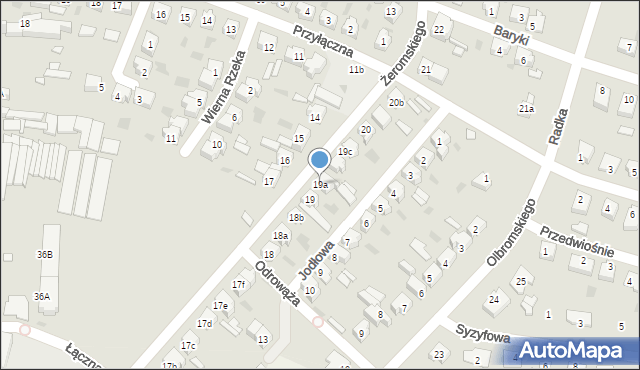 Sulechów, Żeromskiego Stefana, 19a, mapa Sulechów