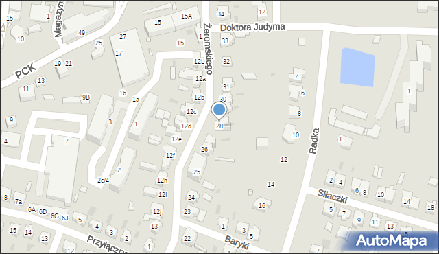 Sulechów, Żeromskiego Stefana, 28, mapa Sulechów