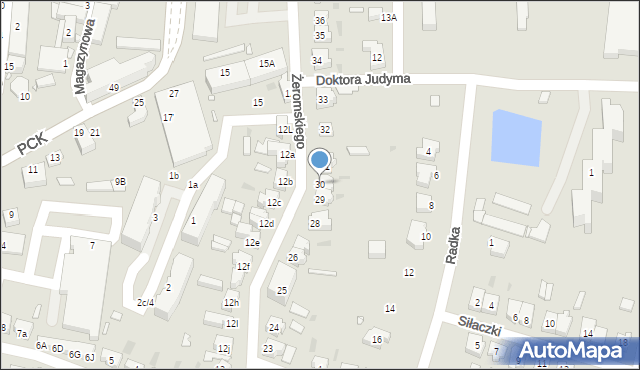 Sulechów, Żeromskiego Stefana, 30, mapa Sulechów