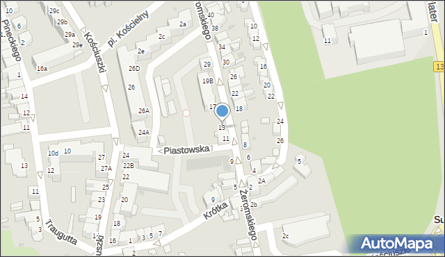 Sulęcin, Żeromskiego Stefana, 13, mapa Sulęcin