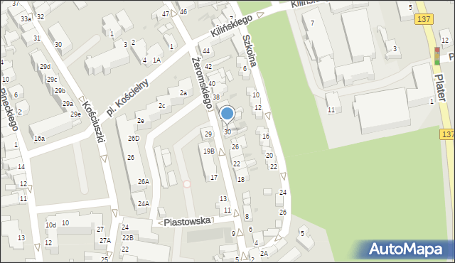 Sulęcin, Żeromskiego Stefana, 30, mapa Sulęcin