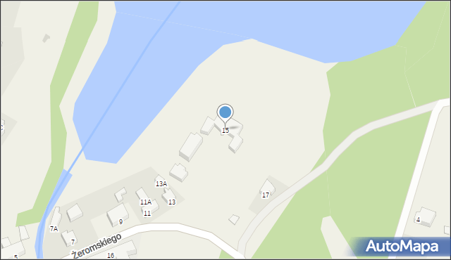 Sulęczyno, Żeromskiego Stefana, 15, mapa Sulęczyno