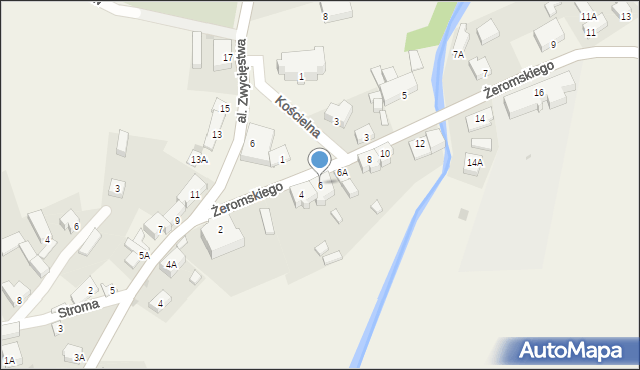 Sulęczyno, Żeromskiego Stefana, 6, mapa Sulęczyno