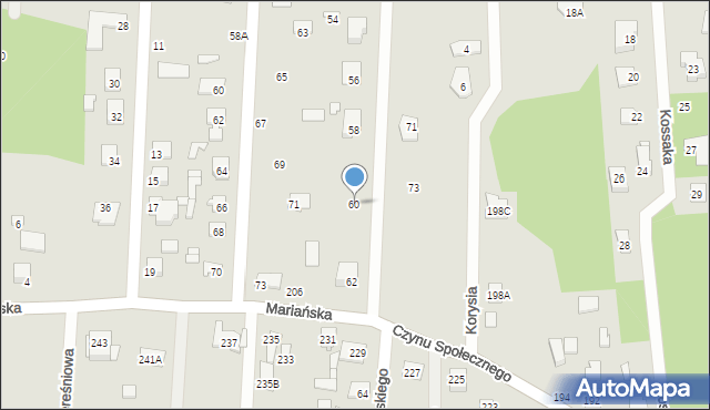 Sulejówek, Żeromskiego Stefana, 60, mapa Sulejówek