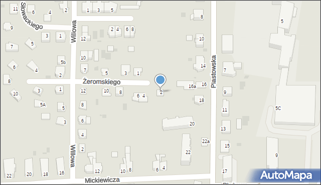 Susz, Żeromskiego Stefana, 2, mapa Susz