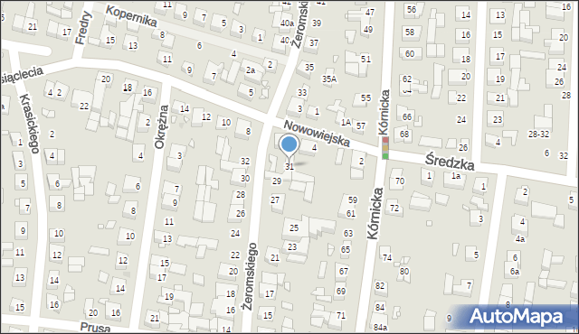 Swarzędz, Żeromskiego Stefana, 31, mapa Swarzędz