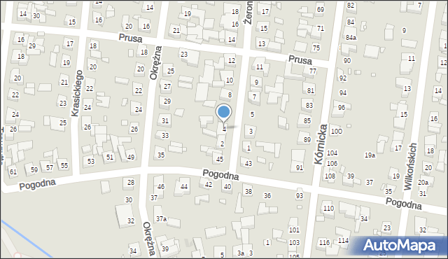 Swarzędz, Żeromskiego Stefana, 4, mapa Swarzędz