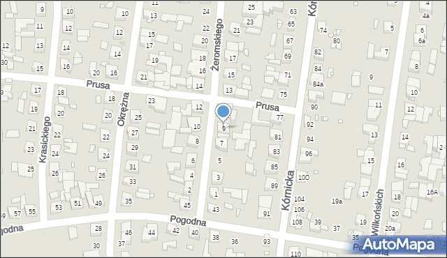 Swarzędz, Żeromskiego Stefana, 9, mapa Swarzędz