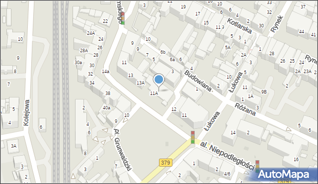 Świdnica, Żeromskiego Stefana, 11A, mapa Świdnicy