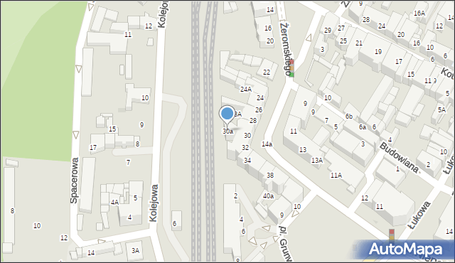 Świdnica, Żeromskiego Stefana, 30a, mapa Świdnicy