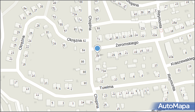 Świecie, Żeromskiego Stefana, 33, mapa Świecie