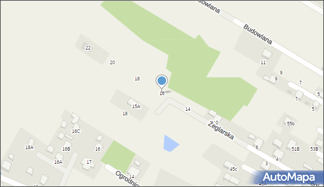 Świerklany, Żeglarska, 16, mapa Świerklany