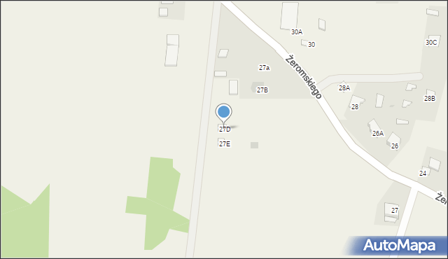 Święta Katarzyna, Żeromskiego Stefana, 27D, mapa Święta Katarzyna