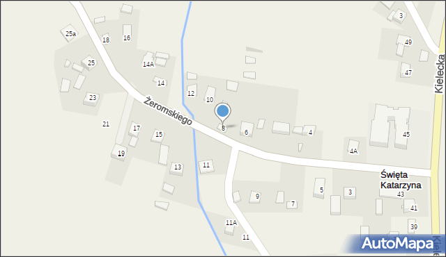 Święta Katarzyna, Żeromskiego Stefana, 8, mapa Święta Katarzyna