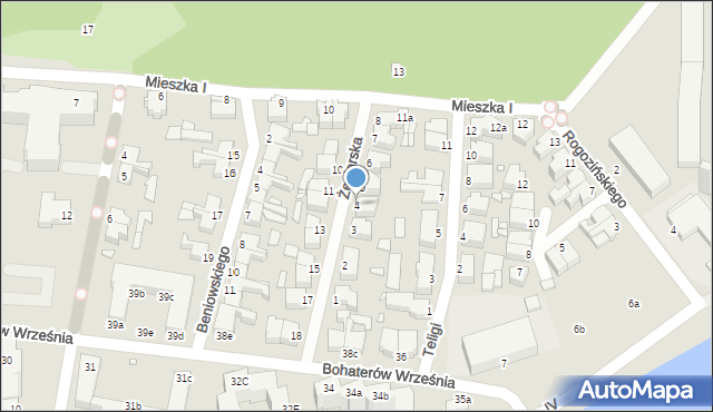 Świnoujście, Żeglarska, 4, mapa Świnoujście