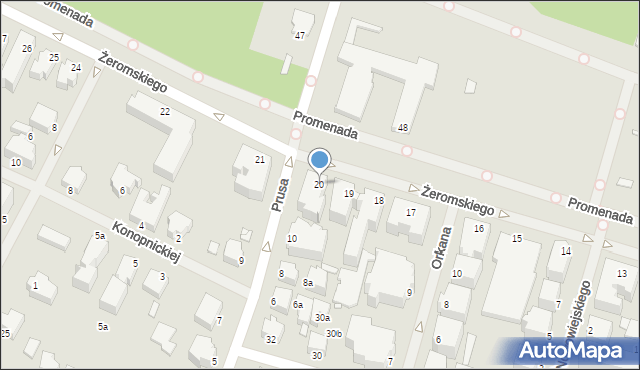 Świnoujście, Żeromskiego Stefana, 20, mapa Świnoujście