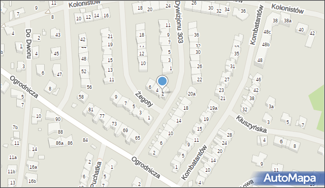 Szczecin, Żegoty, 2, mapa Szczecina
