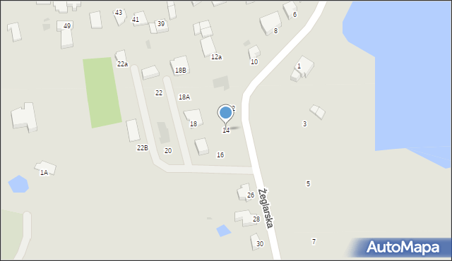 Szczecinek, Żeglarska, 14, mapa Szczecinek