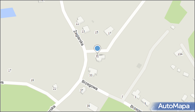 Szczecinek, Żeglarska, 31, mapa Szczecinek