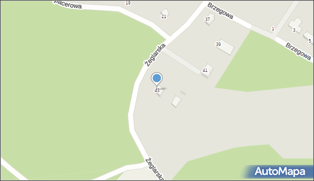 Szczecinek, Żeglarska, 43, mapa Szczecinek