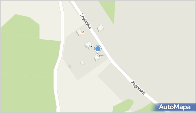 Szczecinek, Żeglarska, 44, mapa Szczecinek