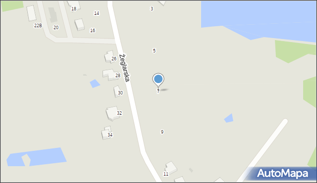 Szczecinek, Żeglarska, 7, mapa Szczecinek