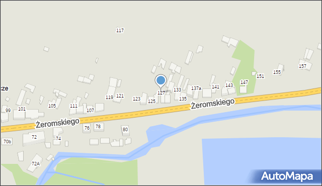 Szczekociny, Żeromskiego Stefana, 127, mapa Szczekociny