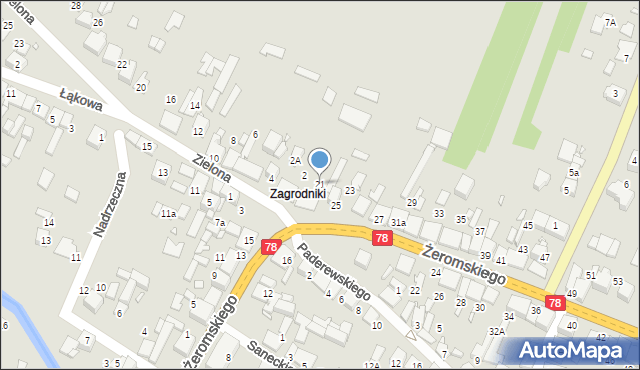 Szczekociny, Żeromskiego Stefana, 21, mapa Szczekociny