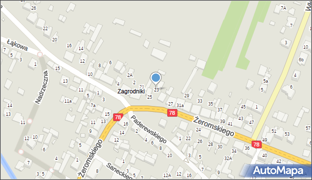 Szczekociny, Żeromskiego Stefana, 23, mapa Szczekociny