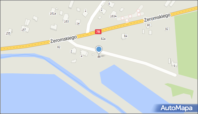 Szczekociny, Żeromskiego Stefana, 86, mapa Szczekociny