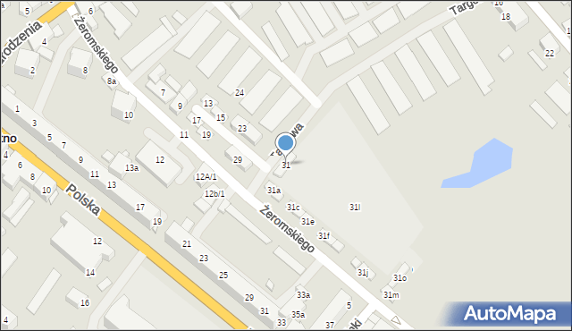 Szczytno, Żeromskiego Stefana, 31, mapa Szczytno