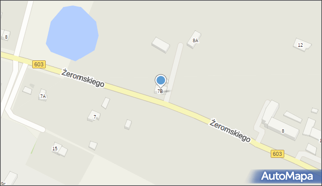 Sztum, Żeromskiego Stefana, 8b, mapa Sztum