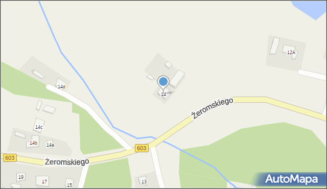 Sztumskie Pole, Żeromskiego Stefana, 14, mapa Sztumskie Pole