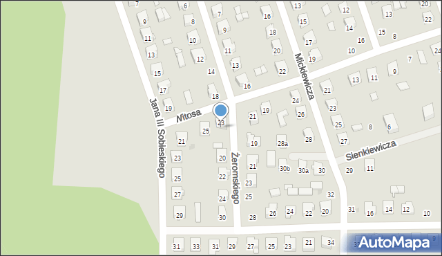 Szydłowiec, Żeromskiego Stefana, 18, mapa Szydłowiec